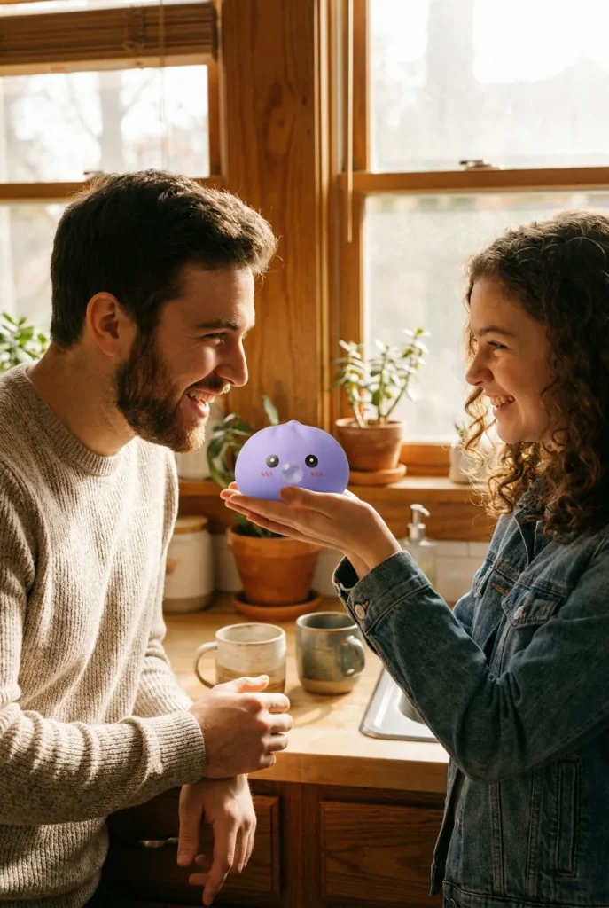 Big Dumpling Squishy Oceaanblauw als cadeau-idee