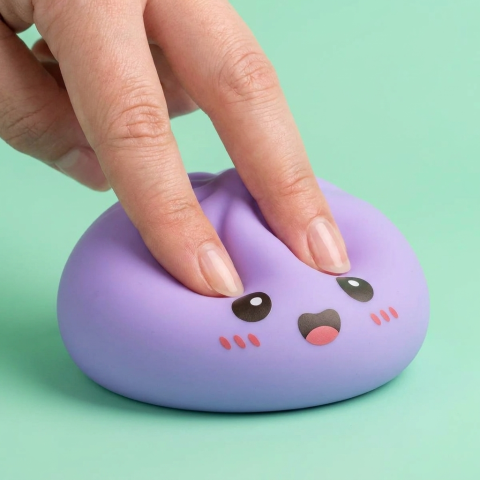 Big Dumpling Squishy Oceaanblauw tijdens het knijpen, zacht materiaal