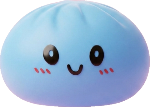Dumpling Squishy Blauw Oceaan tijdens het knijpen, zacht materiaal