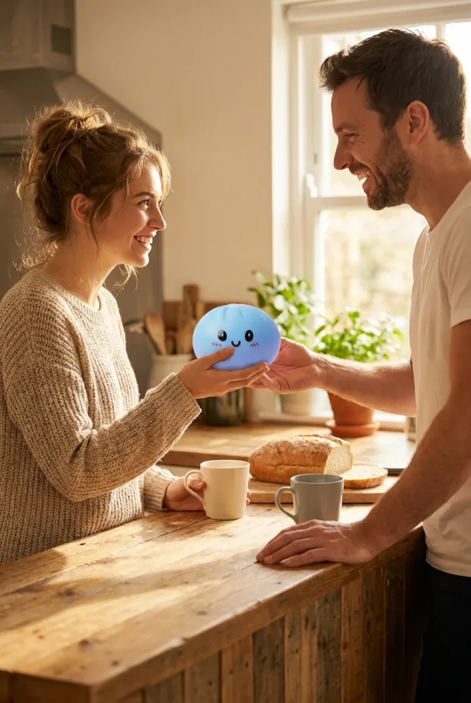 Dumpling Squishy Blauw Oceaan als cadeau-idee