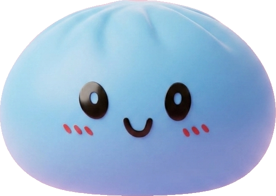 Dumpling Squishy Blauw Oceaan tijdens het knijpen, zacht materiaal