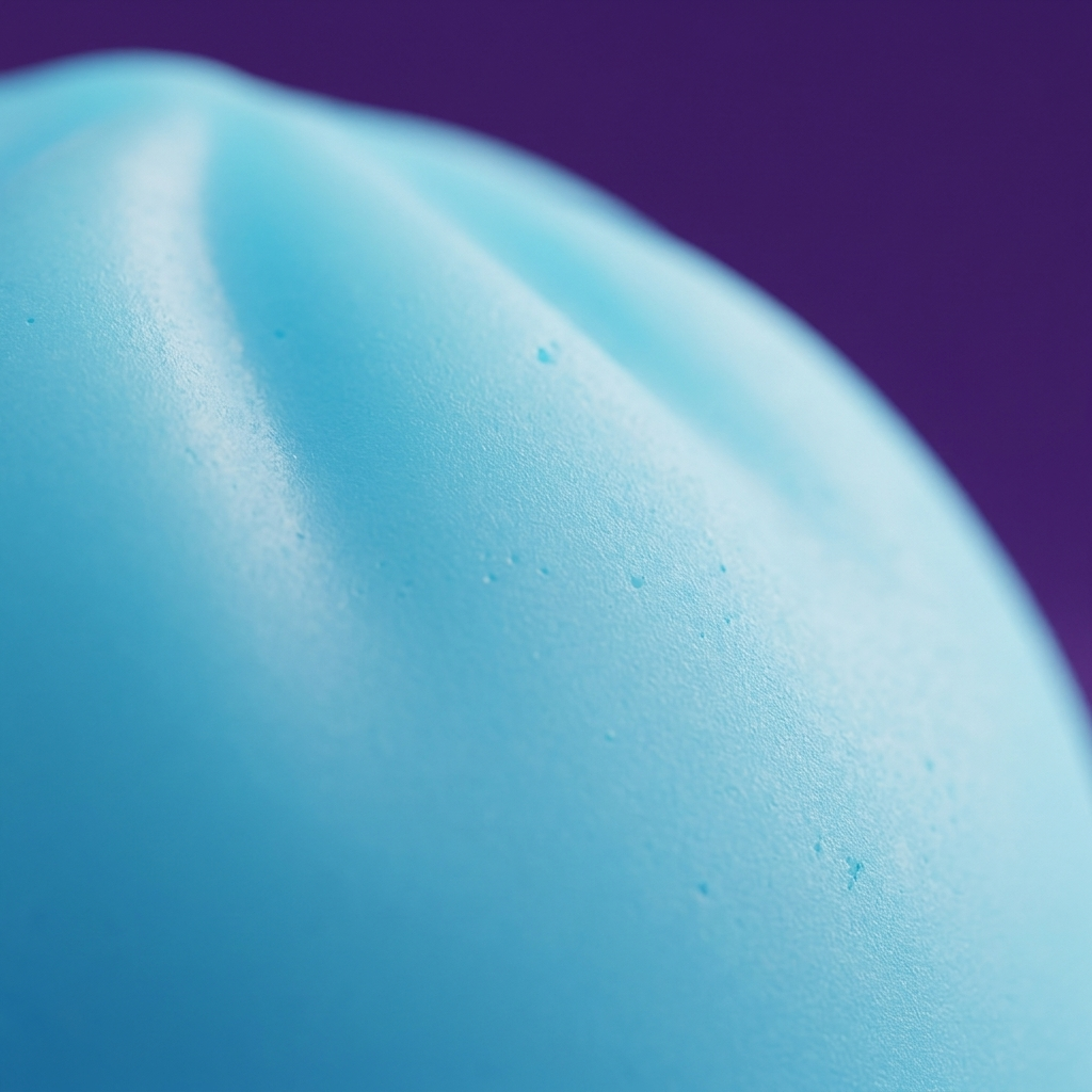 Dumpling Squishy Nachtlampje Blauw Aurora — macro-close-up van de textuur