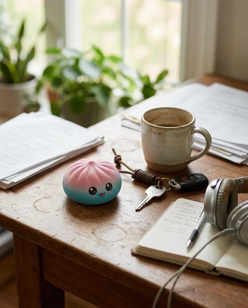 Mystery Dumpling Squishy Charmant Verrassing op het bureau