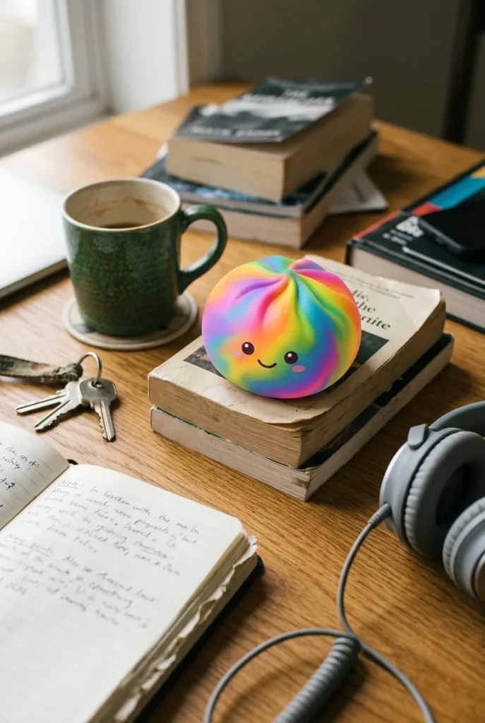Rainbow Dumpling Squishy Mystery – Verrassing in Kleur op het bureau