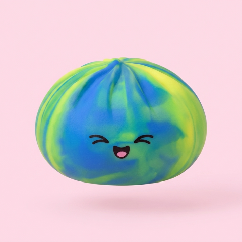 Rainbow Dumpling Squishy Mystery – Verrassing in Kleur tijdens het knijpen, zacht materiaal