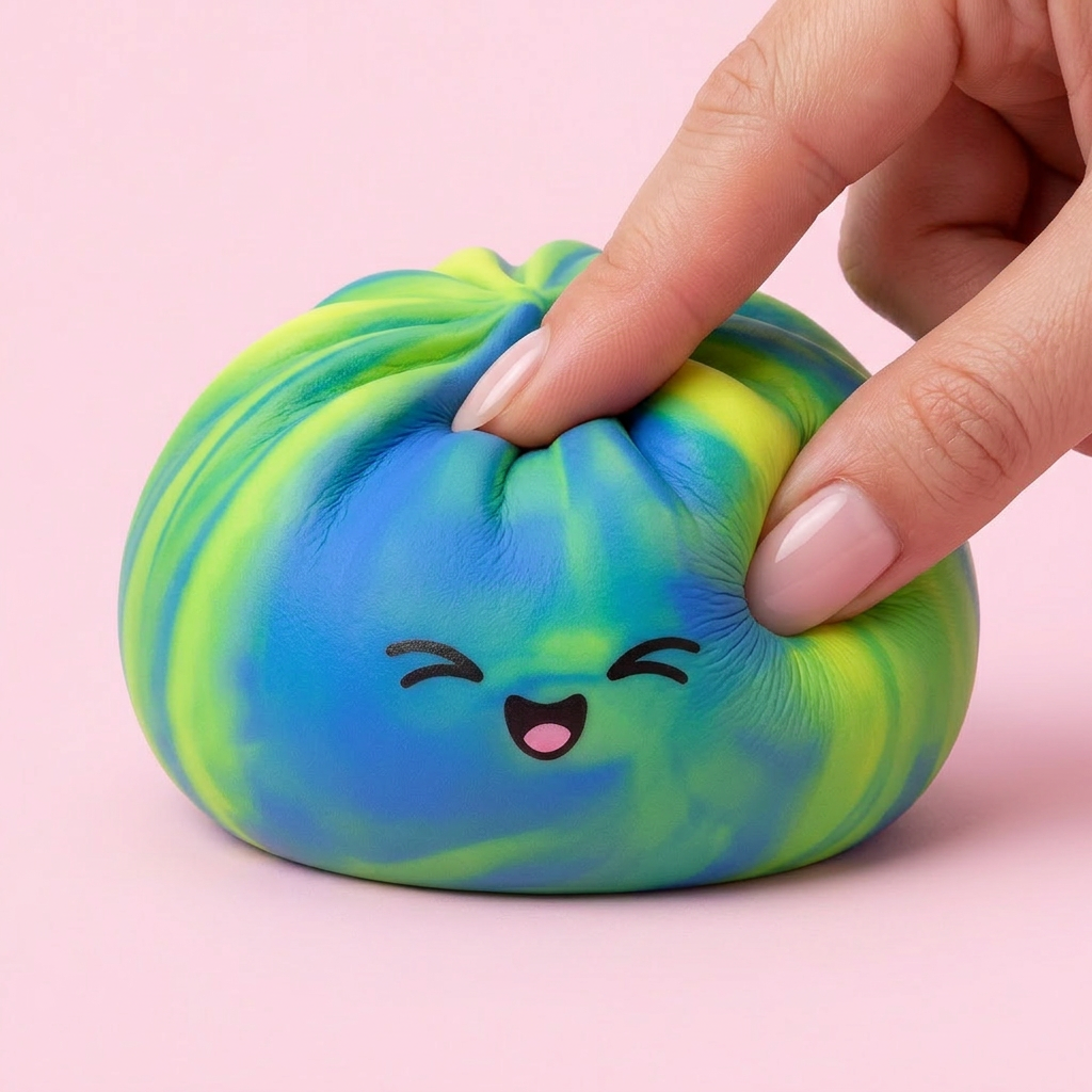 Rainbow Dumpling Squishy Mystery – Verrassing in Kleur tijdens het knijpen, zacht materiaal