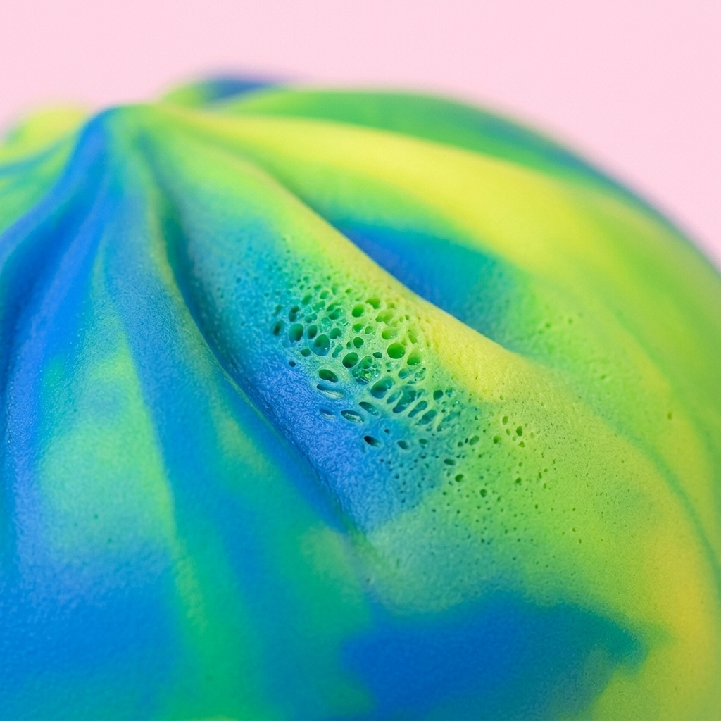 Rainbow Dumpling Squishy Mystery – Verrassing in Kleur — macro-close-up van de textuur