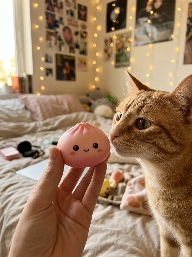 Dumpling Squishy Bun Mystery – Zachte Verrassing met een knuffel