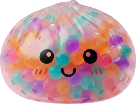 Squishy Dumpling Multicolor Zachte Bubbels tijdens het knijpen, zacht materiaal