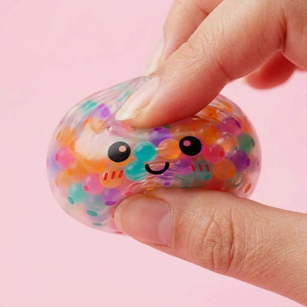 Squishy Dumpling Multicolor Zachte Bubbels — slow-rise effect, het schuim vert langzaam terug