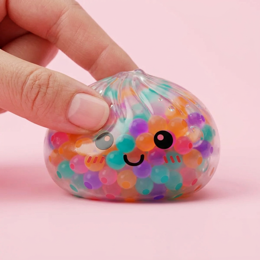 Squishy Dumpling Multicolor Zachte Bubbels tijdens het knijpen, zacht materiaal