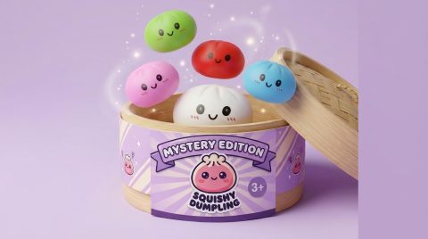 Squishy Dumpling Mystery Box – Verrassingspakket tijdens het knijpen, zacht materiaal