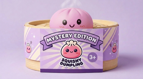 Squishy Dumpling Mystery Box – Verrassingspakket in het bamboe stoommandje