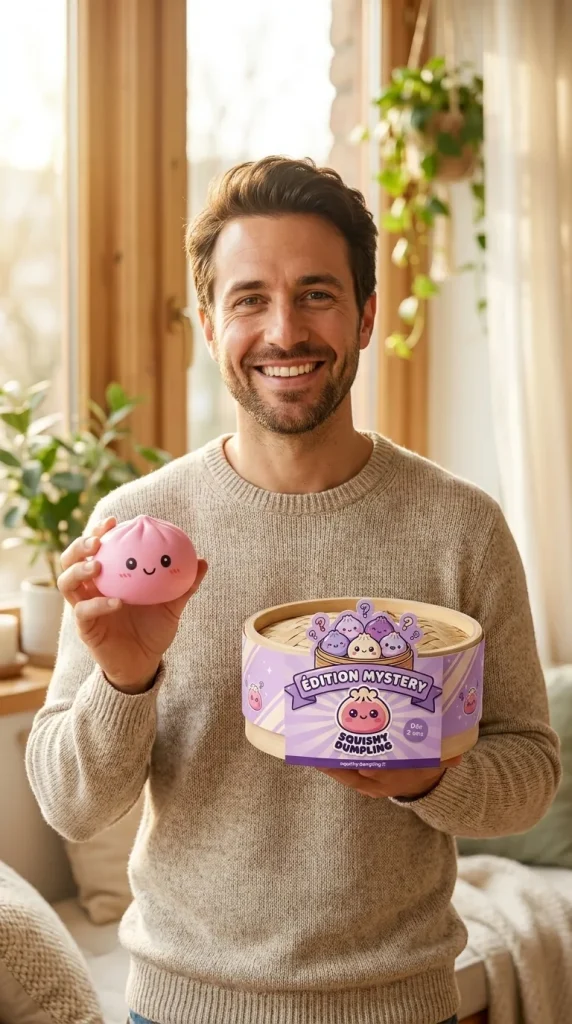 Squishy Dumpling Mystery Box – Verrassingspakket met zijn doos