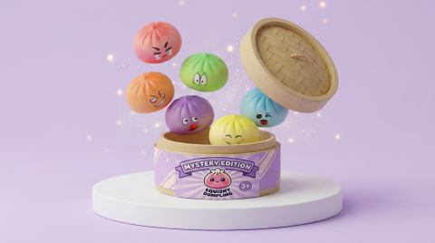 Dumpling Squishy Mystery Bun Verrassing tijdens het knijpen, zacht materiaal
