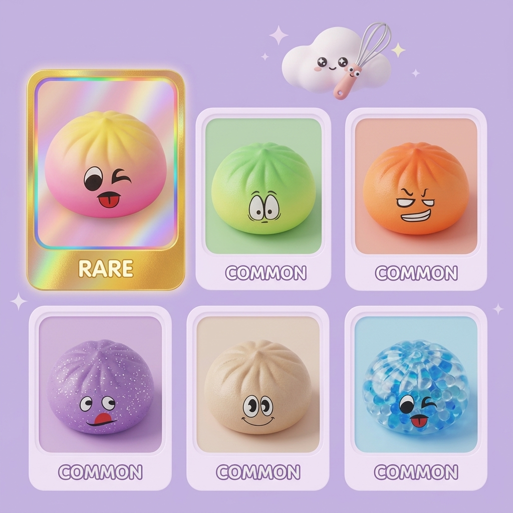Dumpling Squishy Mystery Bun Verrassing tijdens het knijpen, zacht materiaal