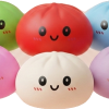 Dumpling Squishy Collection – Set van 6 Kleuren tijdens het knijpen, zacht materiaal
