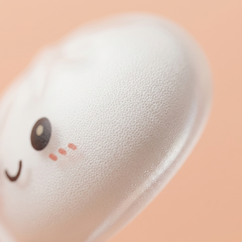 Dumpling Squishy Collection – Set van 6 Kleuren — macro-close-up van de textuur
