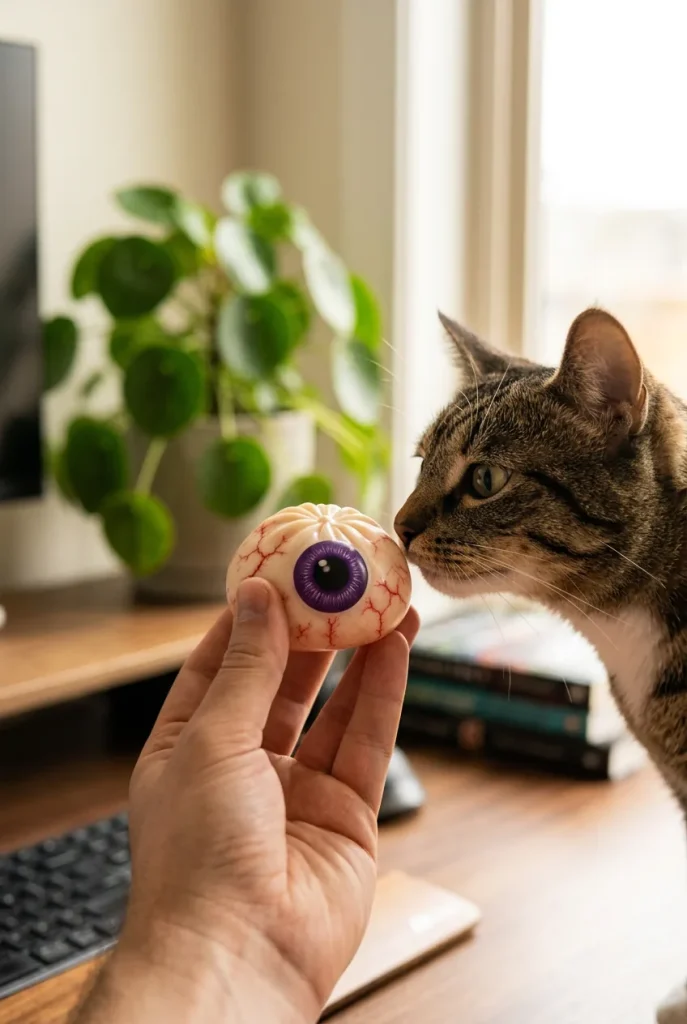 Dumpling Squishy Eye Halloween Griezelig met een knuffel