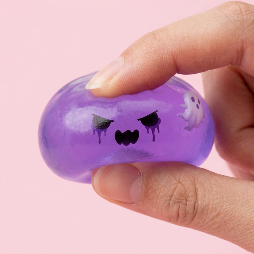 Ghost Dumpling Squishy Boo — slow-rise effect, het schuim vert langzaam terug