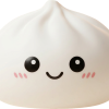 Giant Dumpling Squishy XXL 25 cm tijdens het knijpen, zacht materiaal