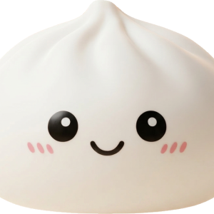 Giant Dumpling Squishy XXL 25 cm tijdens het knijpen, zacht materiaal