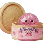 Glitter & Pailletten — squishy dumpling in het bamboe stoommandje