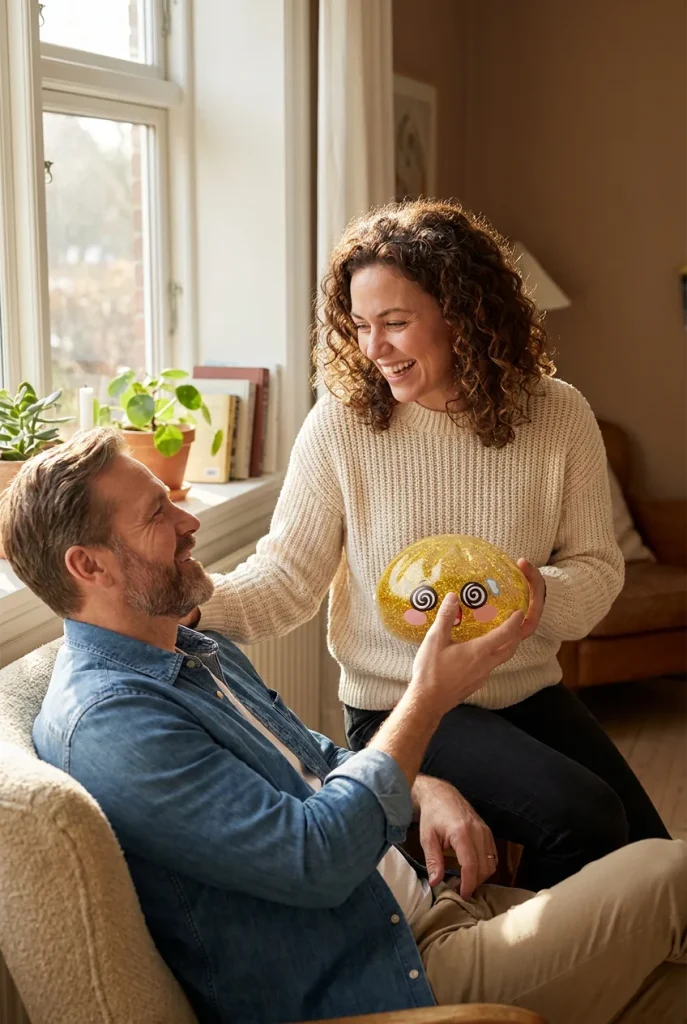 Gold Dumpling Squishy Chance – Gouden Geluksdumpling als cadeau-idee