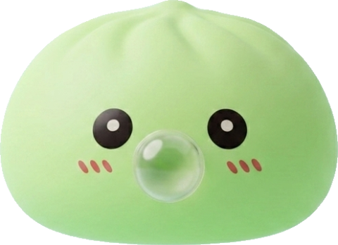 Dumpling Squishy Groen Fris Natuur tijdens het knijpen, zacht materiaal