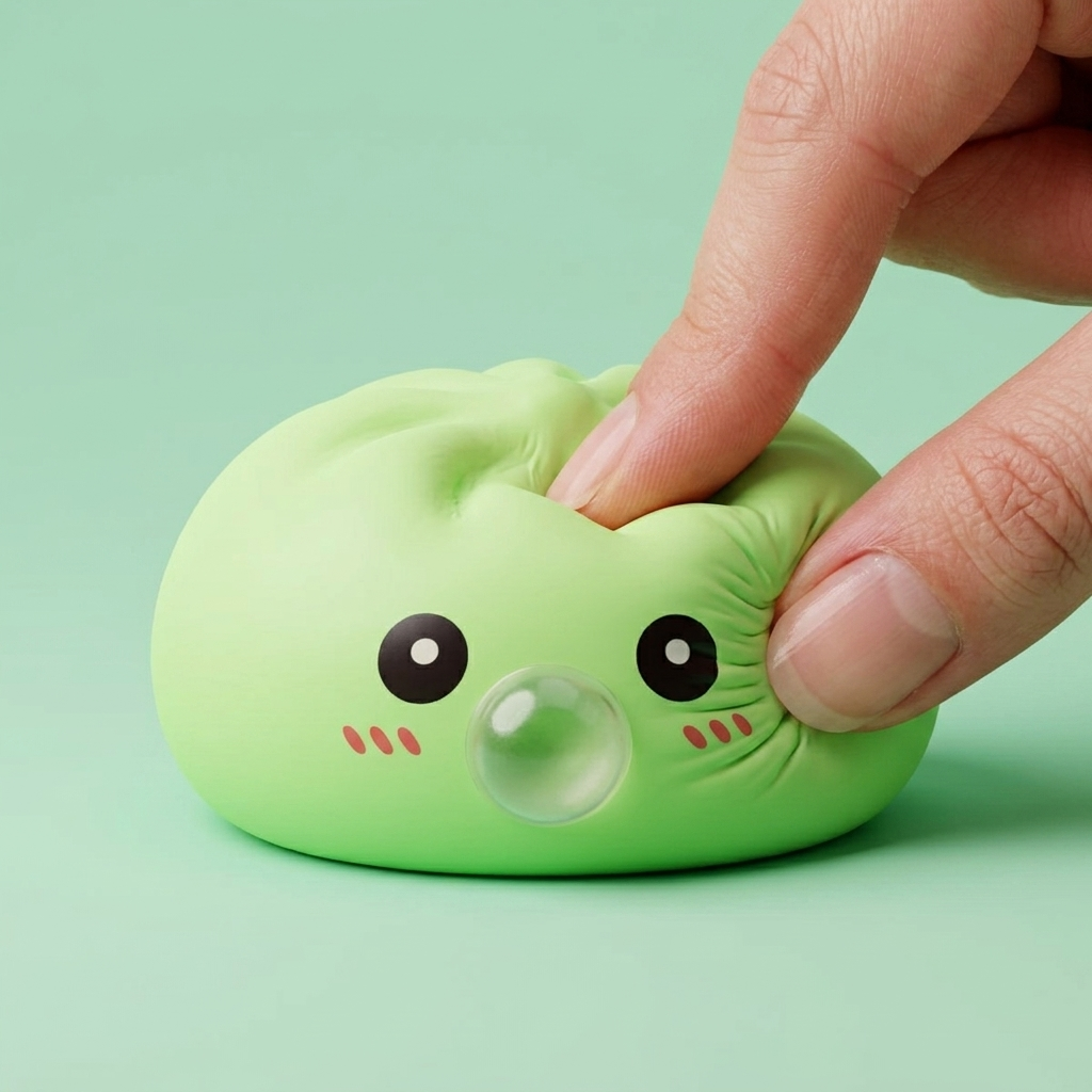 Dumpling Squishy Groen Fris Natuur tijdens het knijpen, zacht materiaal