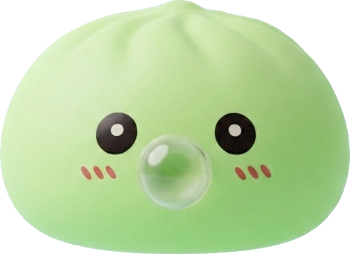 Dumpling Squishy Groen Fris Natuur tijdens het knijpen, zacht materiaal