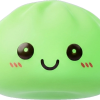Dumpling Squishy Nachtlampje Groen Lichtgevend tijdens het knijpen, zacht materiaal