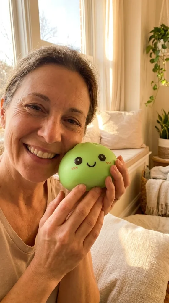 Dumpling Squishy Nachtlampje Groen Lichtgevend in het dagelijks leven