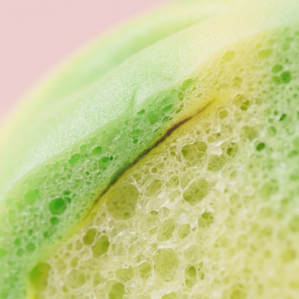 Squishy Dumpling Tie Dye Groen Swirl — macro-close-up van de textuur