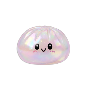 Dumpling Squishy Holographic Iriserend tijdens het knijpen, zacht materiaal