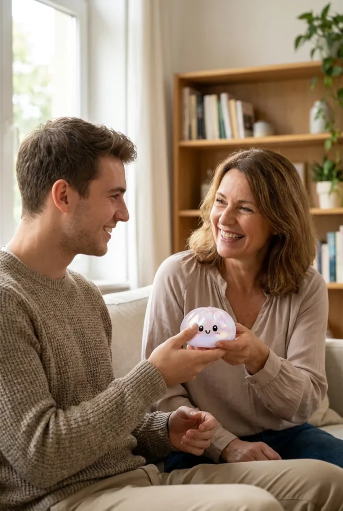 Dumpling Squishy Holographic Iriserend als cadeau-idee