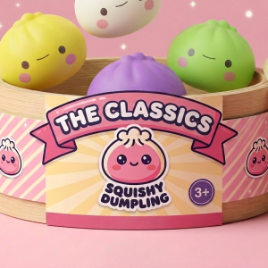 Dumpling Squishy Mystery Japans Kawaii – Set van 12 tijdens het knijpen, zacht materiaal