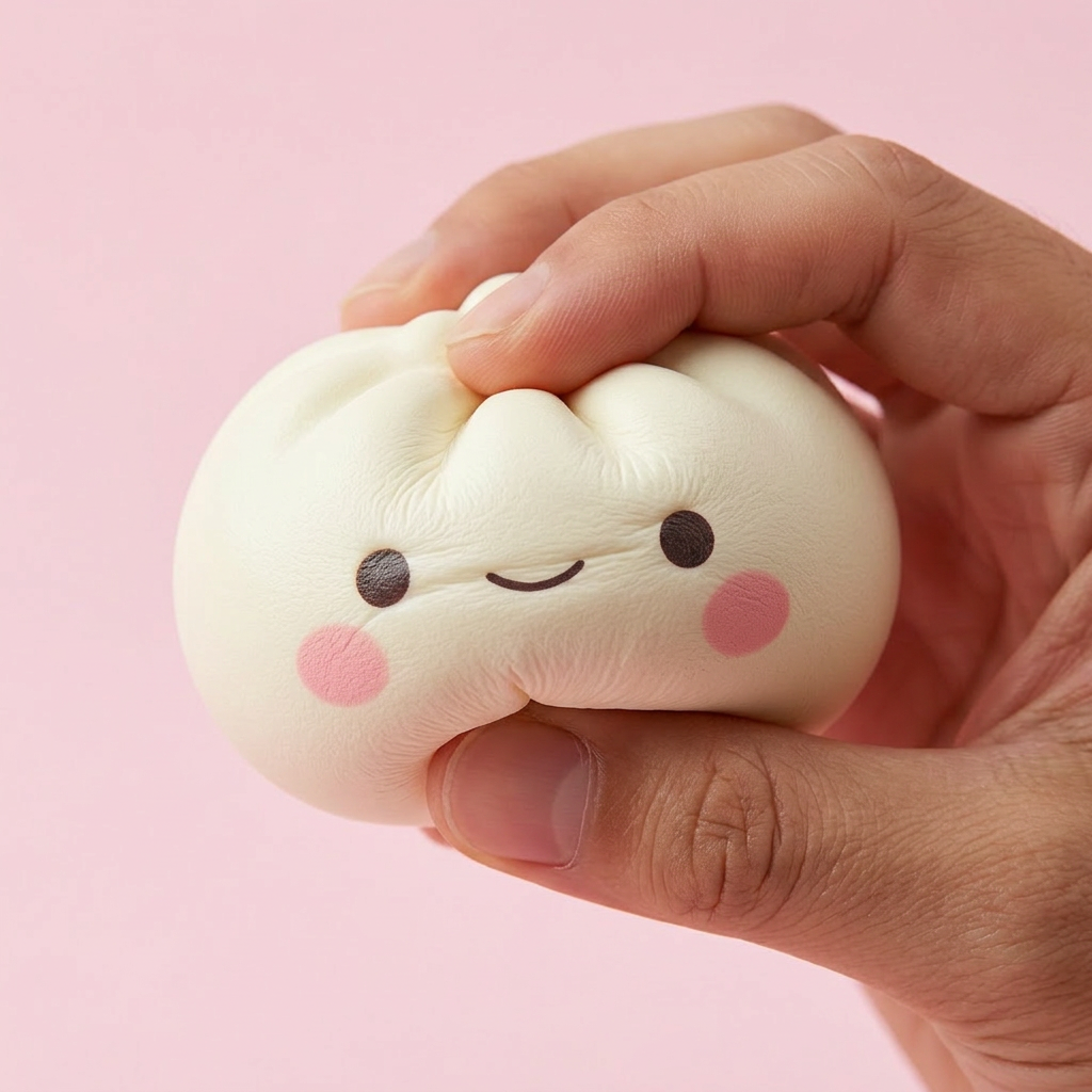 Dumpling Squishy Mystery Japans Kawaii – Set van 12 — slow-rise effect, het schuim vert langzaam terug