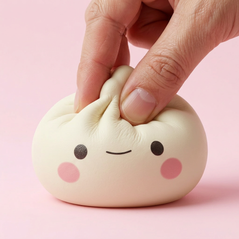 Dumpling Squishy Mystery Japans Kawaii – Set van 12 tijdens het knijpen, zacht materiaal