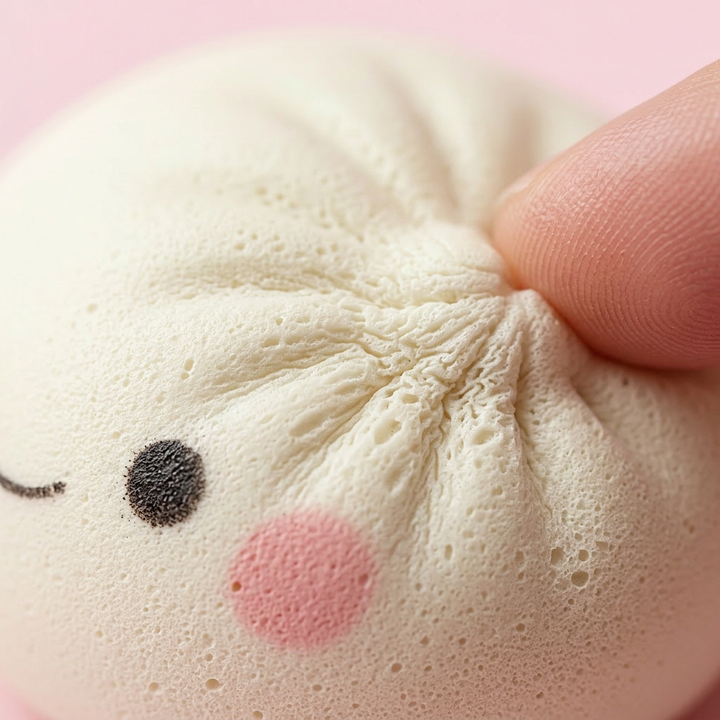Dumpling Squishy Mystery Japans Kawaii – Set van 12 — macro-close-up van de textuur