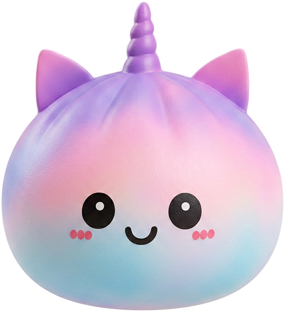 Jumbo Dumpling Squishy Eenhoorn Regenboog tijdens het knijpen, zacht materiaal