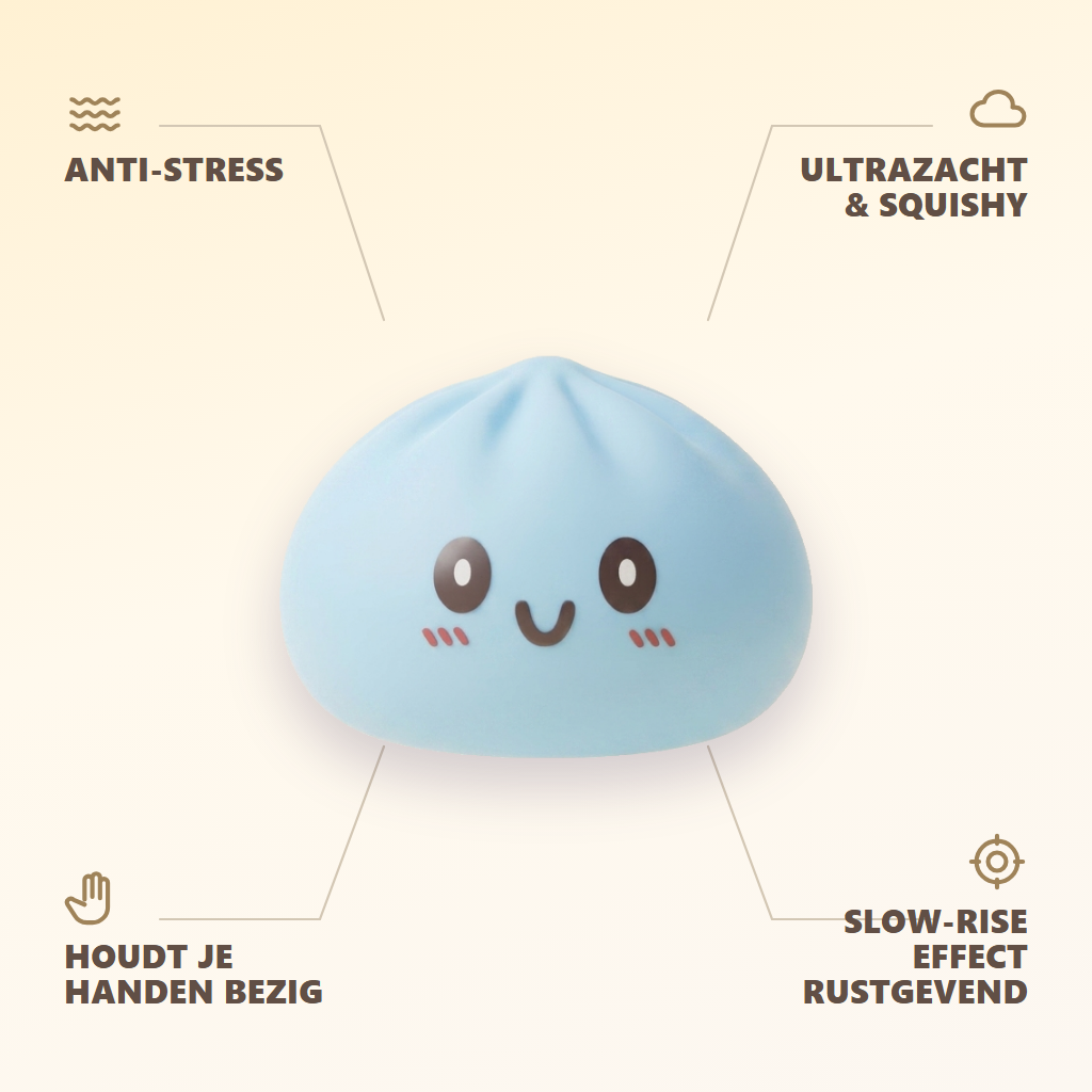 Squishy Dumpling Blue Giant Jumbo — zijn voordelen