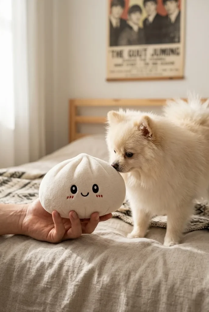 Squishy Dumpling Big Zacht Knuffelkussen met een knuffel
