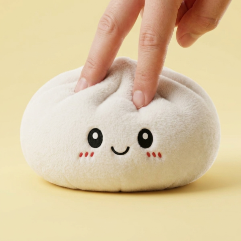 Squishy Dumpling Big Zacht Knuffelkussen tijdens het knijpen, zacht materiaal