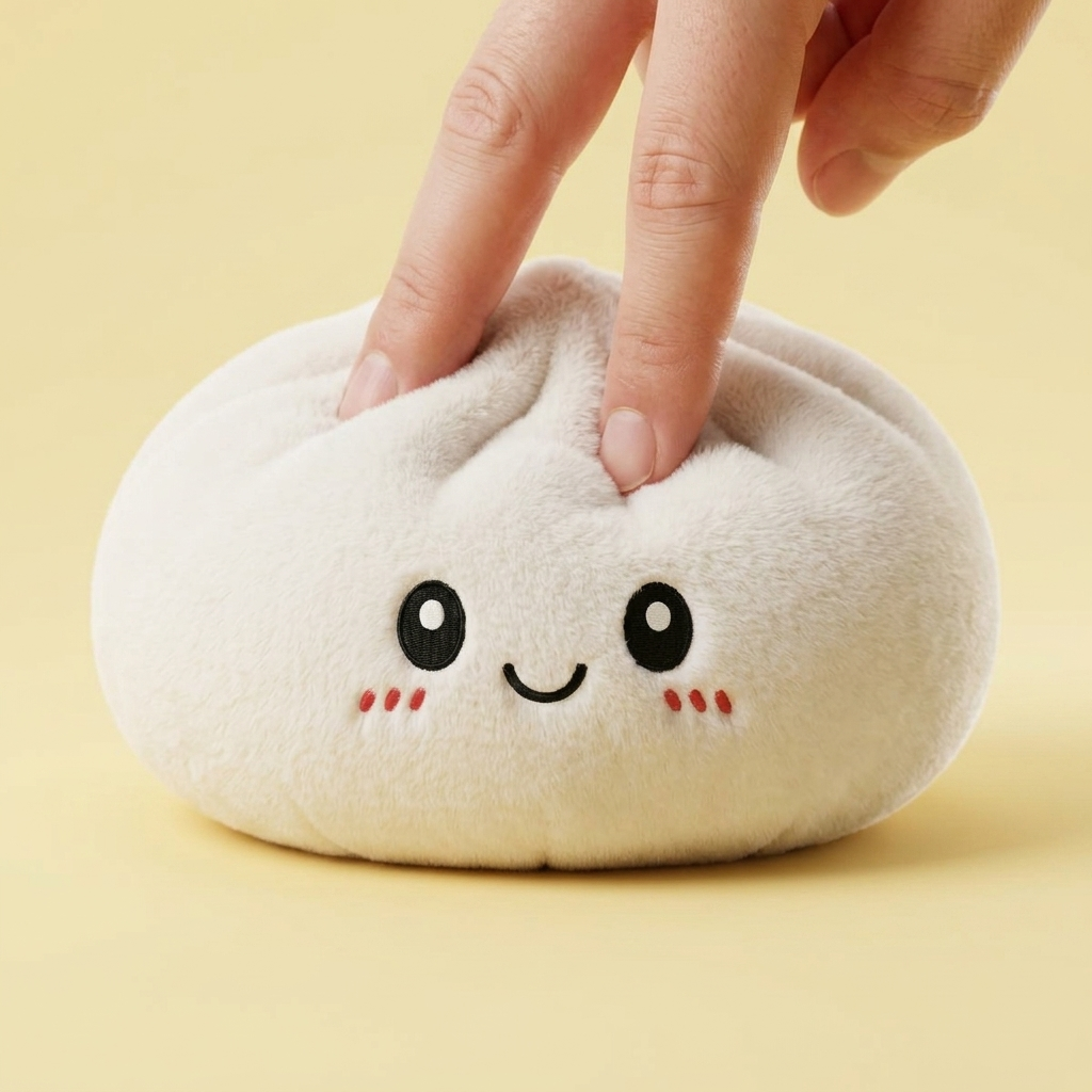 Squishy Dumpling Big Zacht Knuffelkussen tijdens het knijpen, zacht materiaal