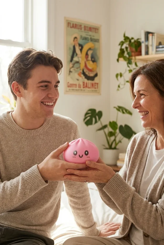 Dumpling Squishy Giant Roze als cadeau-idee