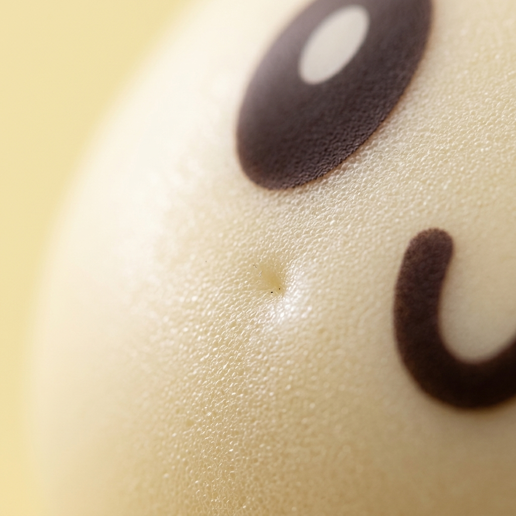 Dumpling Squishy Giant Geel – XXL Slow Rise — macro-close-up van de textuur