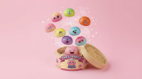 Mini Dumpling Squishy Mystery Box Bamboe tijdens het knijpen, zacht materiaal