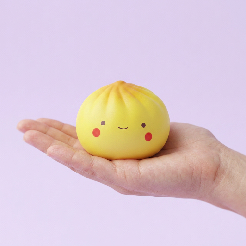 Dumpling Squishy Blind Box Mini – 24 Verrassingen in de hand gehouden, echte grootte