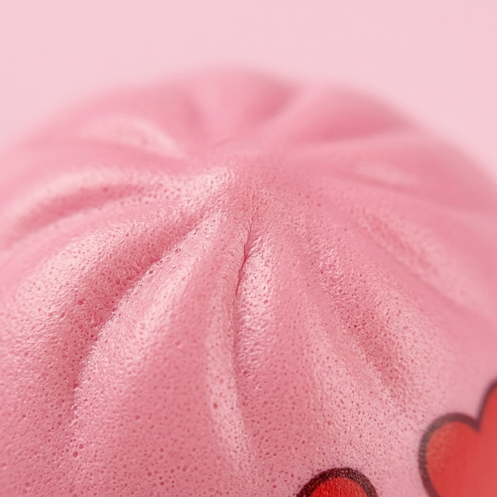 Mini Dumpling Squishy Mystery Box Bamboe — macro-close-up van de textuur
